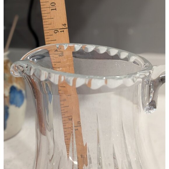 Nachtmann 40 Oz Crystal Pitcher Patrizia Pattern Glass Jug decor - Picture 11 of 14